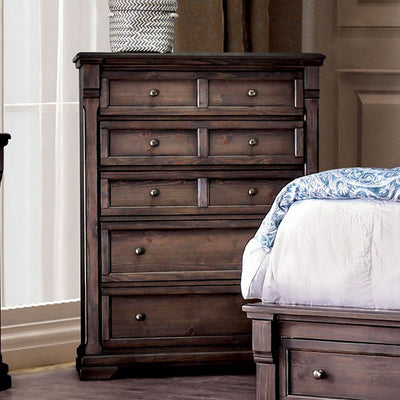 Furniture of America Leydon Transitional 5-Drawer Chest IDF-7533C