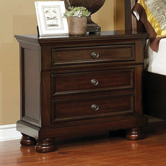 Furniture of America Trin Transitional 3-Drawer Nightstand